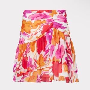 NEW WITH TAGS Milly Mira Paper Peony Print Skirt